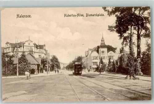 Halensee Hubertus Allee Bismarkckplatz Straßenbahn Kinderwagen