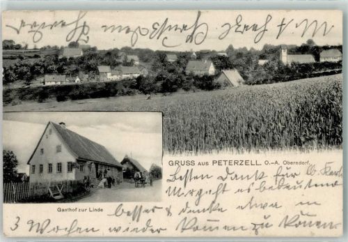 Peterzell 1906 Gasthaus zur Linde
