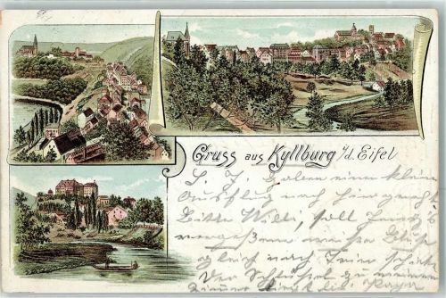 Kyllburg 1897 Vorläufer Bahnpost Köln - Saarbrücken Zug 160
