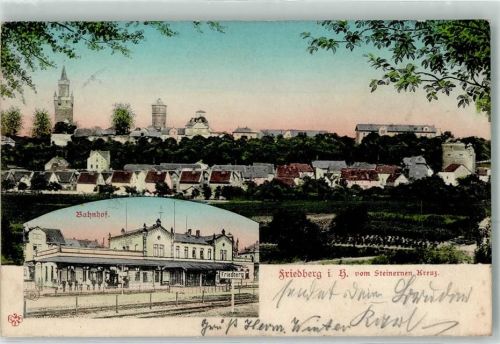 Friedberg 1904 Bahnhof