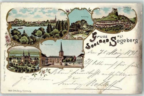 Bad Segeberg 1898 Kalkberg Segeberg um Jahre 1580 Marktplatz Kurhotel