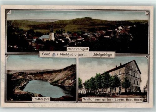 Marktschorgast Goldbergsee Gasthaus zum goldenen Löwen