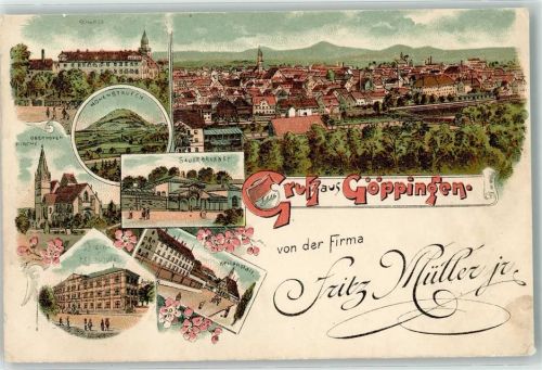 Göppingen Fa. Fritz Müller jr. Schloß Sauerbrunnen Heilanstalt