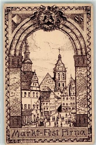 Pirna 1914 Markt-Fest Soldatenbrief