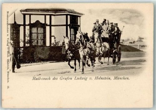 München Mail-coach Graf Ludwig v. Holnstein Kutsche