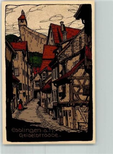 Esslingen 1912 Geiselstraße