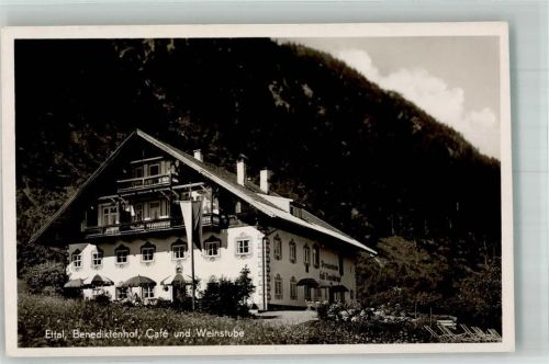 Ettal 1940 Cafe Gasthaus Benediktenhof