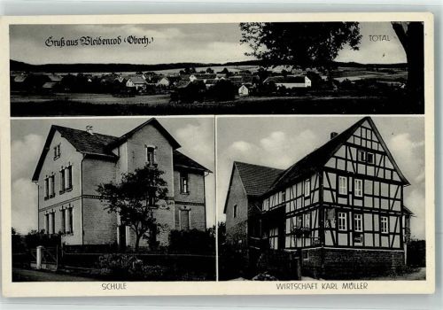 Bleidenrod Schule Gasthaus Müller Fachwerkgebäude