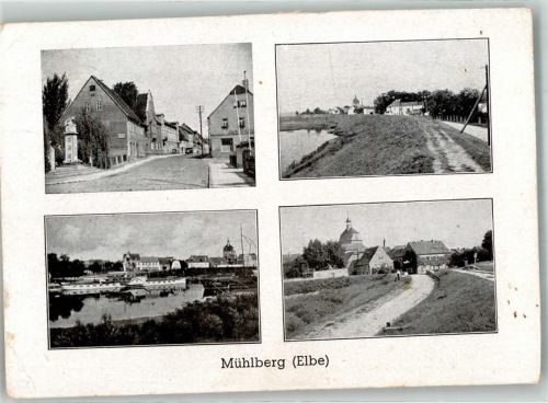 Mühlberg Dorfstrasse Denkmal Elbe Feldweg
