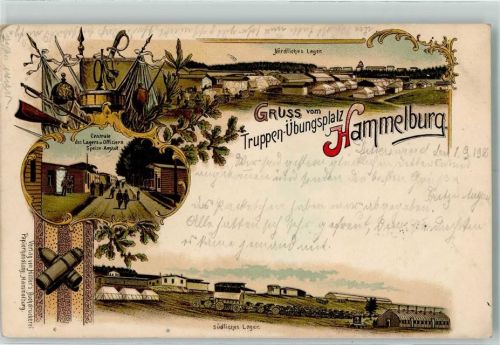 Hammelburg 1900 Truppenübungsplatz Nördliches Lager Zentrale des Lagers und Offiziers-Speiseanstalt Südliches Lager Waffen Patronen