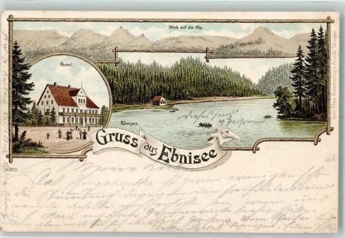 Ebnisee 1897 Hotel Blick auf die Alp