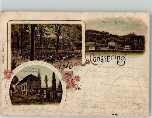 Eddigehausen 1899 Mariaspring Pressspahn und Pappenfabrik
