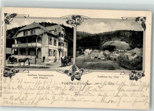 Todtmoos Gasthaus zum Hirschen Kutschen Todtmoos-Au