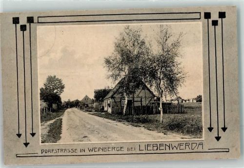 04895 O7901 Weinberge 1919 Passepartout Dorfstraße