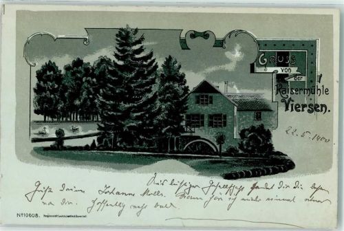 Viersen 1900 Gasthaus Kaisermühle