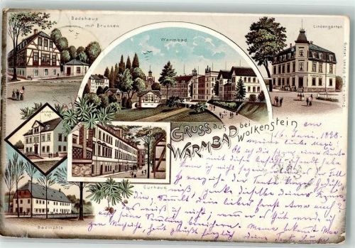 Wolkenstein 1898 Badmühle Warmbad Hotel Lärchenhof Gasthaus Lindengarten