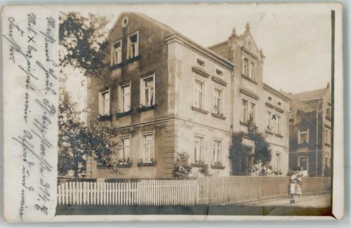 Großröhrsdorf 1908 Wohnhaus Foto AK Ort lt. Stempel