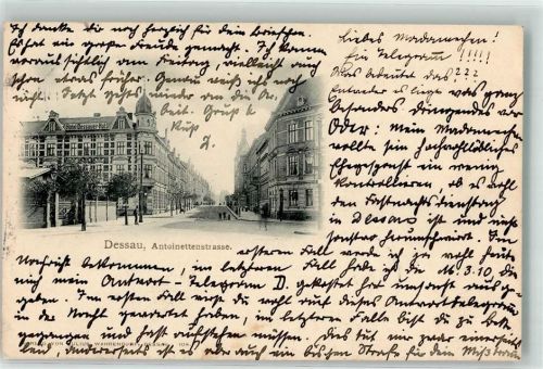 Dessau 1902 Antoinettenstraße