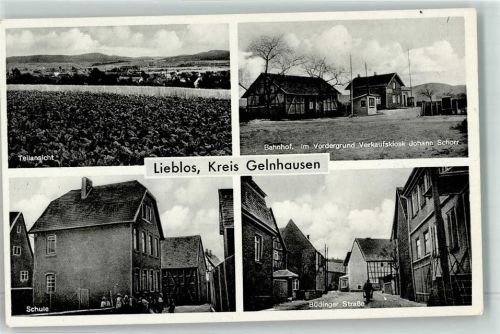 Lieblos Bahnhof Verkaufskiosk Johann Schorr Schule Büdinger Straße