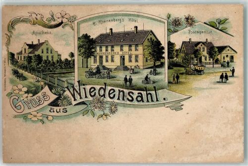 Wiedensahl Apotheke H. Ronnenberg`s Hotel Postagentur