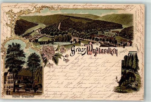 Wendefurth 1896 Hotel Grasshof Hirsch