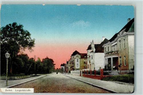 Zerbst Leopoldstraße Bahnpost Magdeburg - Zerbst