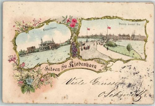 Kopenhagen 1898 Oronning Louises Bro Sopavillonen