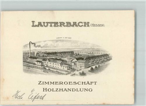 Lauterbach Zimmergeschäft Holzhandlung Werk II am See Geschäftskorrespondenz
