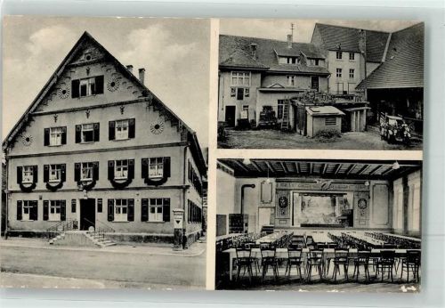 Bad Wurzach Gasthaus zur Krone Speisesaal Litfaßsäule