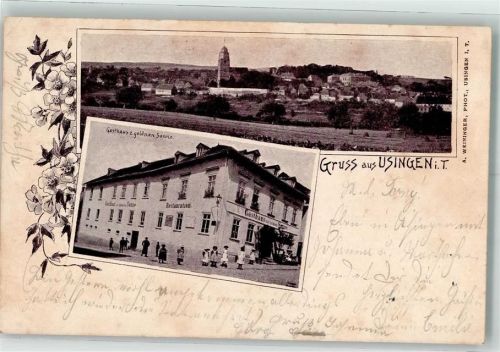 Usingen 1899 Gasthaus zur goldenen Sonne