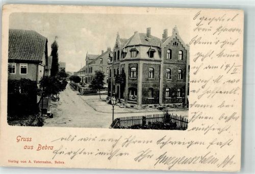Bebra 1901 Straßenansicht