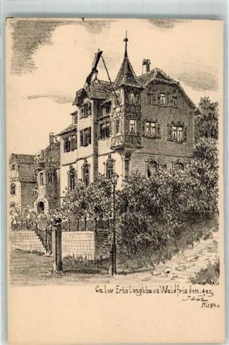 Calw Erholungshaus Waldfrieden Zeichnung J. Luz