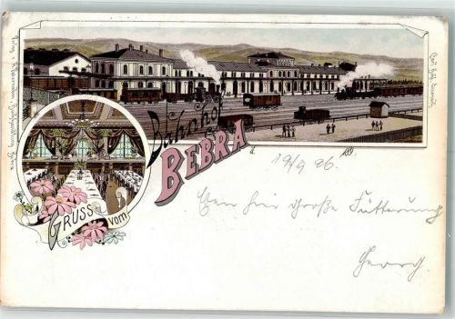 Bebra 1896 Bahnhof Bahnhofswirtschaft