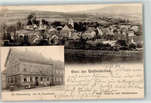 Wald-Michelbach 1903 Gasthaus Zur Starkenburg