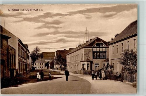 04749 O7303 Ostrau , Sachs - Dorfstraße Conditorei-Cafe