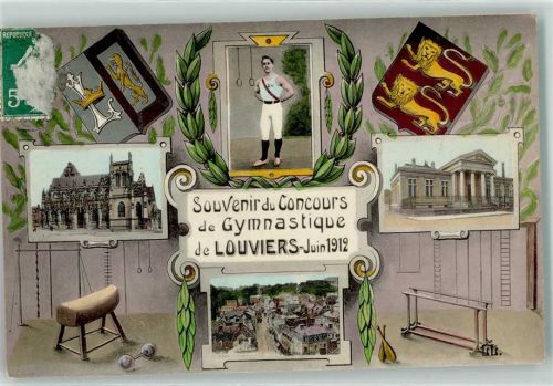 Louviers 1912 Concours de Gymnastique Wappen
