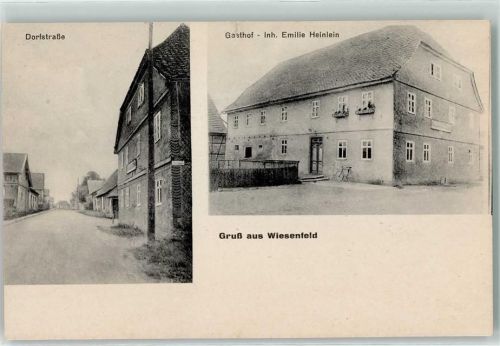 Wiesenfeld Dorfstraße Gasthaus Emilie Heinlein Fahrrad