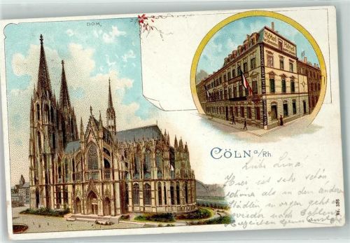 Köln Altstadt-Nord 103 1905 Kölner Dom Hotel Vier Jahreszeiten