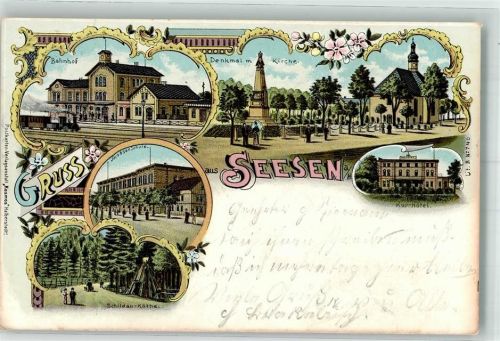 Seesen 1900 Jacobsen-Schule Kurhotel Schildau-Käthe Bahnhof Judaika