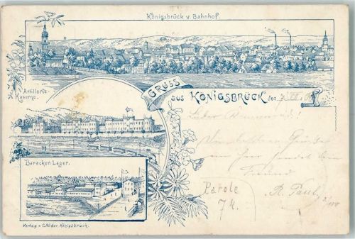 Königsbrück 1900 Vorläufer Artillerie-Kaserne Baracken-Lager