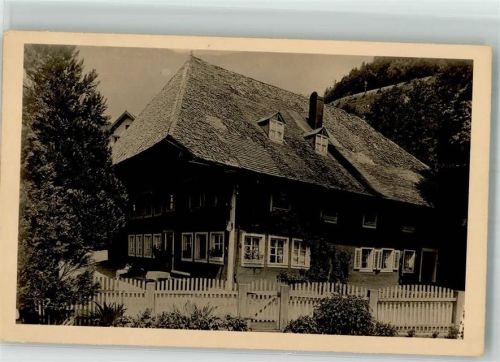 79674 W7868 Aftersteg Foto AK Schwarzwaldhaus Cafe-Pension