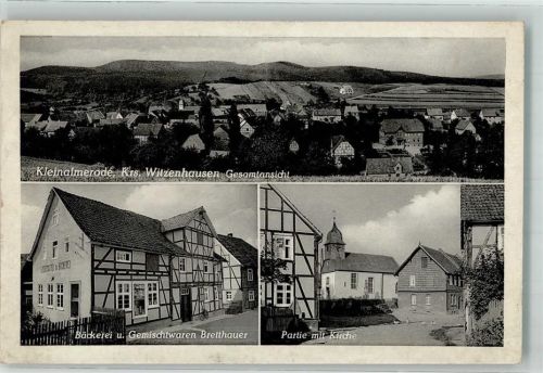 37213 W3430 Kleinalmerode - Bäckerei Bretthauer An der Kirche