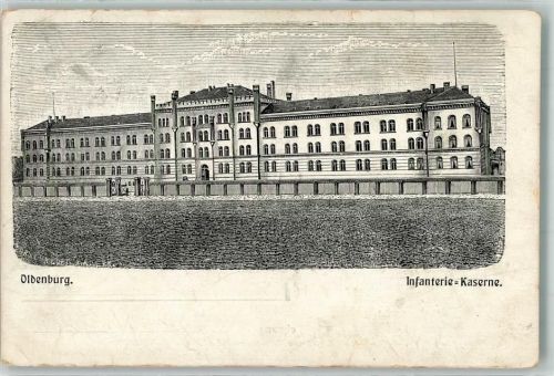 Oldenburg 1914 Infanterie-Kaserne Zeichnung