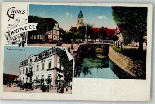 Appenweier Bahnhof-Hotel Kirche St. Michael Dorfbach