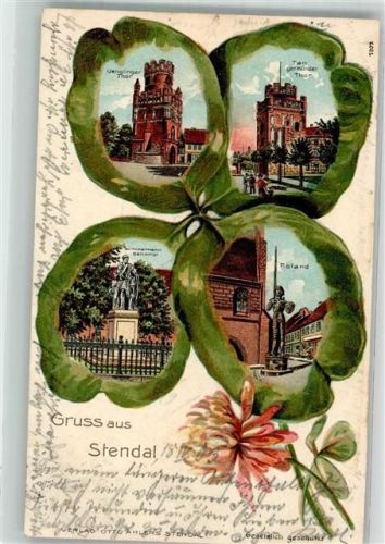 Stendal 1903 Passepartout Blütenblatt Tangermünder Tor Roland Uenglinger Tor
