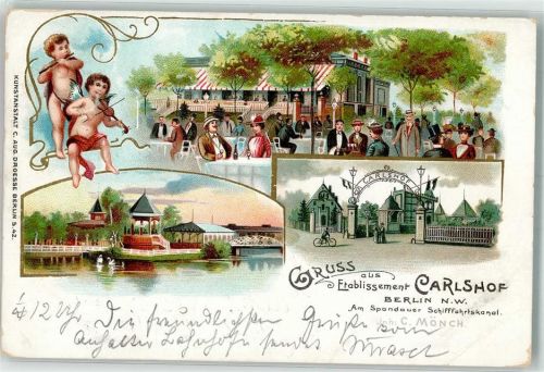 Kreuzberg 1900 Gasthaus Etablissement Carlshof Engel