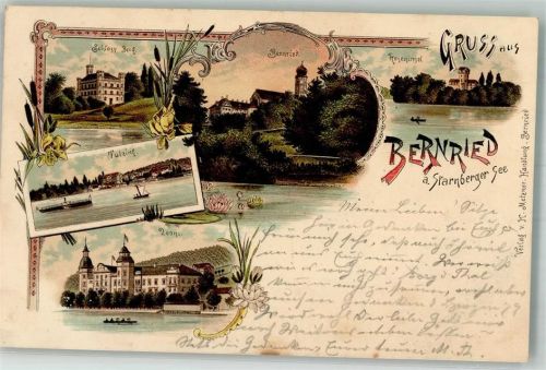 Bernried 1906 Schloß Berg Leoni Roseninsel