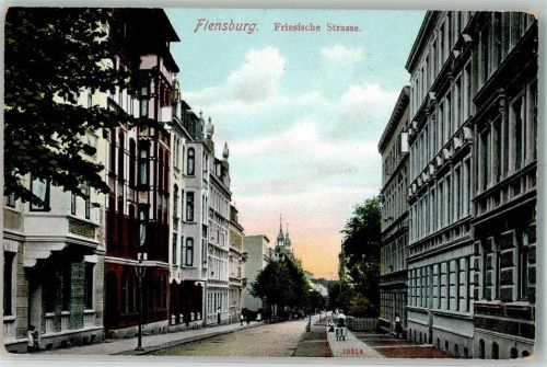 Flensburg 1914 Friesische Straße