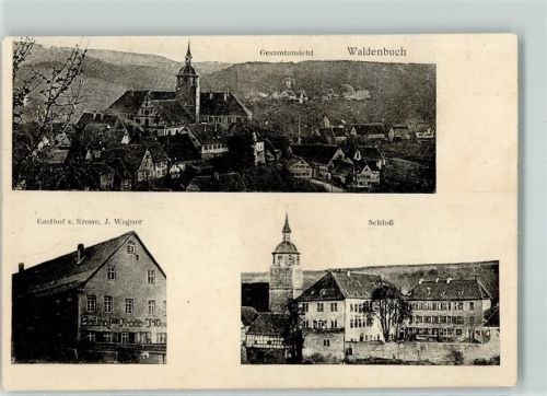 Waldenbuch Gasthaus Zur Krone J. Wagner Schloss