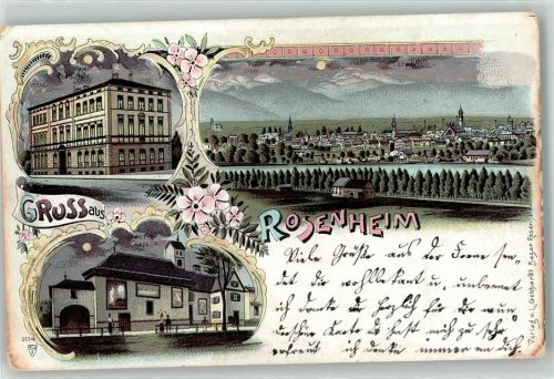 Rosenheim 1902 Kgl. Realschule Loretto-Kapelle